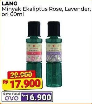 Promo Harga Cap Lang Minyak Ekaliptus Aromatherapy Rose, Lavender, Original 60 ml - Alfamart