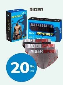 Promo Harga RIDER Underwear Man 3 pcs - Carrefour