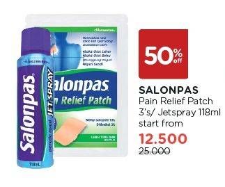 Promo Harga Salonpas Pain Relief Patch/Jet Spray  - Watsons