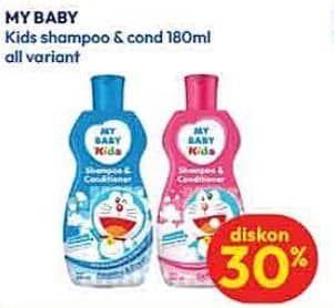 Promo Harga My Baby Kids Shampoo & Conditioner All Variants 180 ml - Hypermart