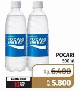 Promo Harga POCARI SWEAT Minuman Isotonik 500 ml - Lotte Grosir