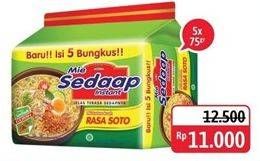 Promo Harga SEDAAP Mie Kuah Soto per 5 pcs 75 gr - Alfamidi