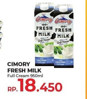 Promo Harga Cimory Fresh Milk Full Cream 950 ml - Yogya