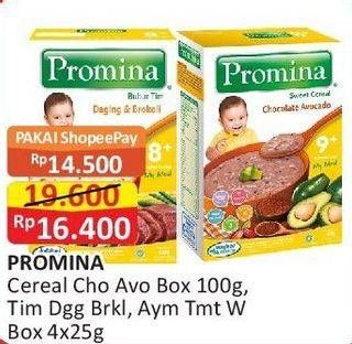 Promo Harga Promina Sweet Cereal/Promina Bubur Tim 8+  - Alfamart