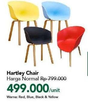 Promo Harga Hartley Chair Black, Red, Yellow, Blue  - Carrefour