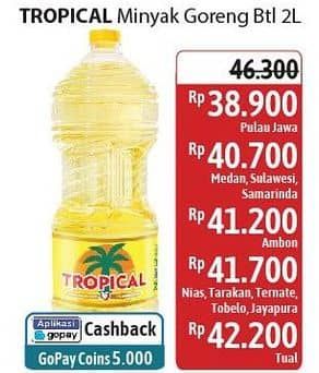 Promo Harga Tropical Minyak Goreng 2000 ml - Alfamidi