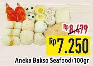 Promo Harga Aneka Bakso Seafood per 100 gr - Hypermart