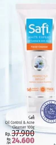 Promo Harga SAFI White Expert Facial Cleanser 100 gr - LotteMart