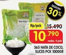 Promo Harga 365 Nata De Coco Slices 1000 gr - Superindo