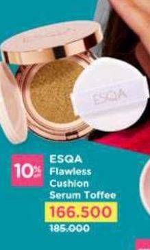 Promo Harga ESQA Flawless Cushion Serum SPF 50+ PA+++ Truffle 15 gr - Watsons