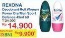 Promo Harga REXONA Deodorant Roll  Women Power Dry/Men Sport Defence   - Indomaret