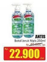 Promo Harga ANTIS Hand Sanitizer Jeruk Nipis 250 ml - Hari Hari