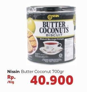 Promo Harga NISSIN Biscuits Butter Coconut 700 gr - Carrefour
