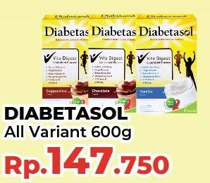 Promo Harga Diabetasol Special Nutrition for Diabetic All Variants 600 gr - Yogya