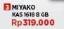 Miyako KAS-1618 Stand Fan  Harga Promo Rp319.000