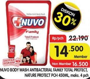 Promo Harga NUVO Body Wash Nature Protect, Total Protect 450 ml - Superindo