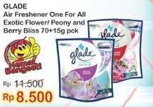 Promo Harga GLADE One For All Exotic Flower, Peony Berry Bliss 85 gr - Indomaret