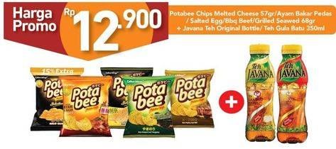 Promo Harga POTABEE Chips + JAVANA Teh  - Carrefour