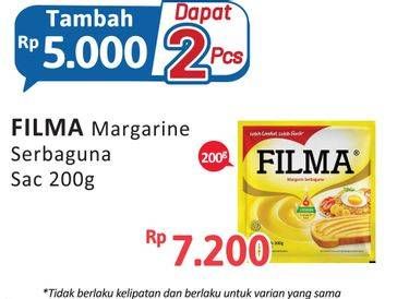 Promo Harga Filma Margarin 200 gr - Alfamidi