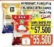 Promo Harga HYPERMART Beras/FS Melati Sentra Ramos/MJ Beras Setra Ramos Premium  - Hypermart