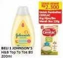 Promo Harga Johnsons Baby Wash Top To Toe 200 ml - Alfamart
