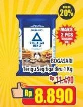 Promo Harga Bogasari Tepung Terigu Segitiga Biru 1000 gr - Hypermart