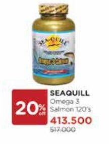 Promo Harga SEA QUILL Omega 3 Salmon 120 pcs - Watsons