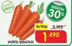 Promo Harga Wortel Berastagi per 100 gr - Superindo