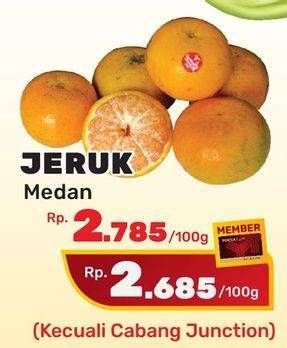 Promo Harga Jeruk Medan per 100 gr - Yogya