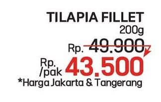 Promo Harga Ikan Nila Tilapia Fillet 200 gr - LotteMart