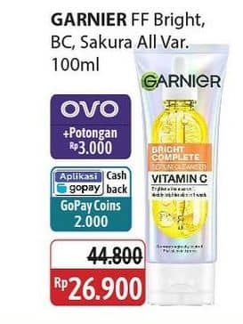 Promo Harga Garnier Facial Cleanser All Variants 100 ml - Alfamidi