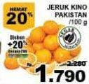 Promo Harga Jeruk Kino Pakistan per 100 gr - Giant