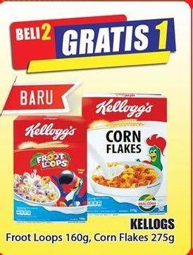 Promo Harga KELLOGG'S Froot Loops/Corn Flakes Honey Crunch  - Hari Hari