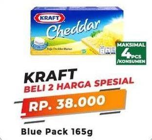 Promo Harga KRAFT Cheese Cheddar per 2 pcs 165 gr - Yogya