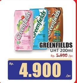 Promo Harga Greenfields UHT 200 ml - Hari Hari