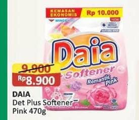 Promo Harga Daia Deterjen Bubuk + Softener Pink 470 gr - Alfamart