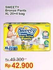 Promo Harga Sweety Bronze Pants XL20+4 24 pcs - Indomaret