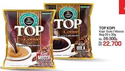 Promo Harga Top Coffee Kopi Mocca, Gula per 20 sachet 25 gr - LotteMart