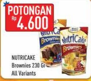 Promo Harga Nutricake Instant Cake Brownies All Variants 230 gr - Hypermart
