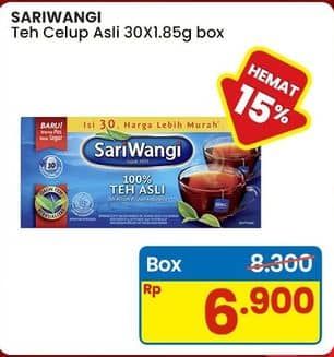 Promo Harga Sariwangi Teh Asli 55 gr - Indomaret