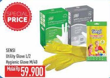 Promo Harga Sensi Utility Glove/Hygienic Glove  - Hypermart
