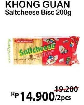 Promo Harga KHONG GUAN Saltcheese Regular per 2 pcs 200 gr - Alfamart
