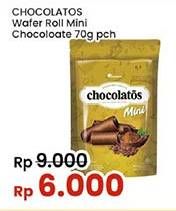 Promo Harga Chocolatos Wafer Roll Mini 70 gr - Indomaret