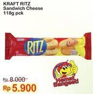 Promo Harga RITZ Sandwich Cheese 118 gr - Indomaret