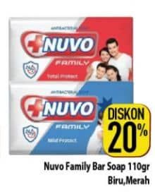 Promo Harga Nuvo Family Bar Soap Total Protect, Mild Protect 110 gr - Hypermart