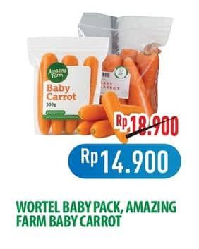 Promo Harga Amazing Farm Baby Carrot/Wortel Baby   - Hypermart