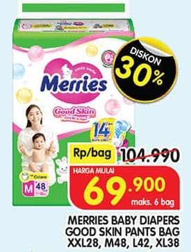 Promo Harga Merries Pants Good Skin  - Superindo