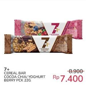 Promo Harga 7 Cereal Bar Cocoa Chia, Yoghurt Berry 22 gr - Indomaret