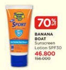 Promo Harga BANANA BOAT Sport Sunscreen Lotion 90 ml - Watsons
