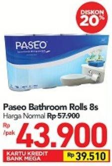 Promo Harga PASEO Toilet Tissue 8 roll - Carrefour